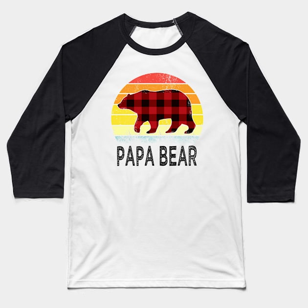 fathers day papa bear Baseball T-Shirt by Bagshaw Gravity